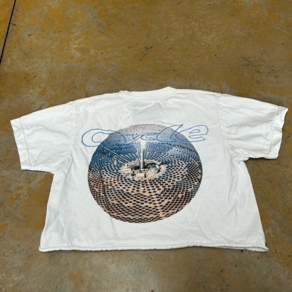 MYOB NYC / Cycle myob Streetwear Cropped Tee Shirt Solar system Mind Your Own